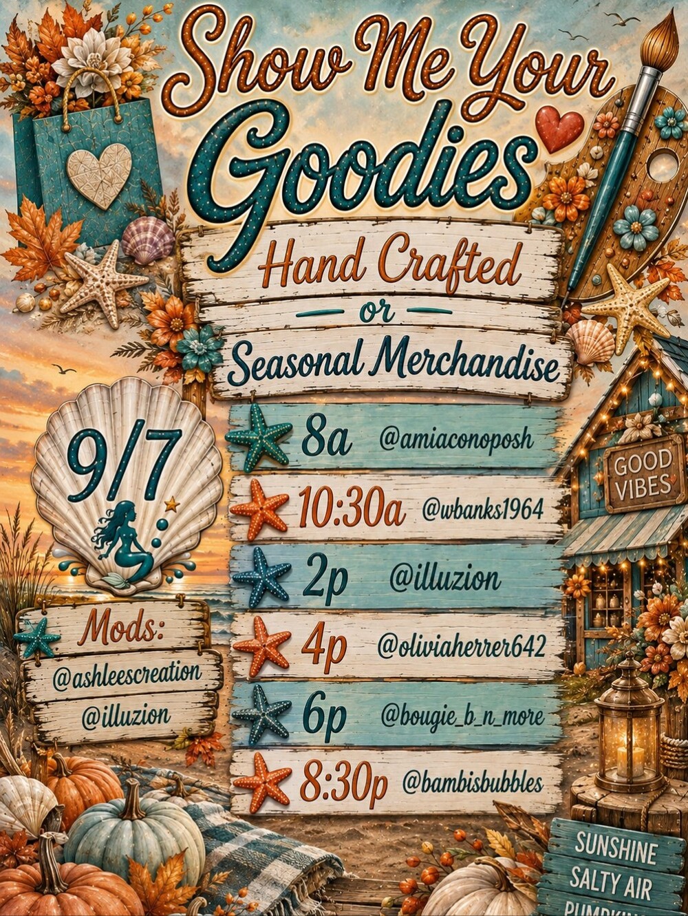 Show Me Your Goodies Live Flyer